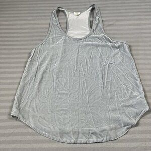 Wilfred Tank Womens Large Gray Silk Rayon Scoop Neck Sleeveless Basic Top